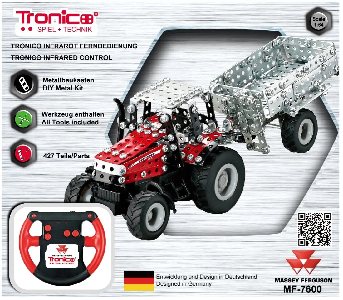 Tronico Micro Radiografisch Bestuurbare Massey Ferguson MF 7600 Met Aanhanger – 1 : 64 4 Tronico Micro Radiografisch Bestuurbare Massey Ferguson MF 7600 Met Aanhanger – 1 : 64 - Afbeelding 2