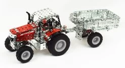 Tronico Micro Massey Ferguson MF 7600 Met Aanhanger – 1 : 64 -Beste Speelgoed Winkel tractor mf7600 tronico micro 9540 1 1
