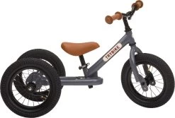 Trybike Steel Steelgrey 2in1 Loopfiets -Beste Speelgoed Winkel trybike loopfiets 2 in 1 staal grijs 1 1