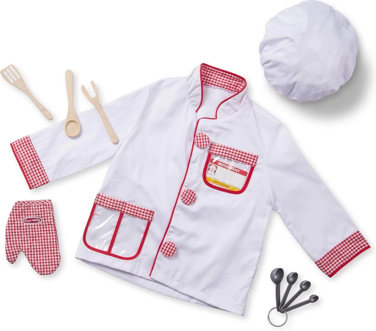 Melissa & Doug Verkleedkleren Chef Kok Melissa&Doug Verkleedset 3 Melissa & Doug Verkleedkleren Chef Kok Melissa&Doug Verkleedset